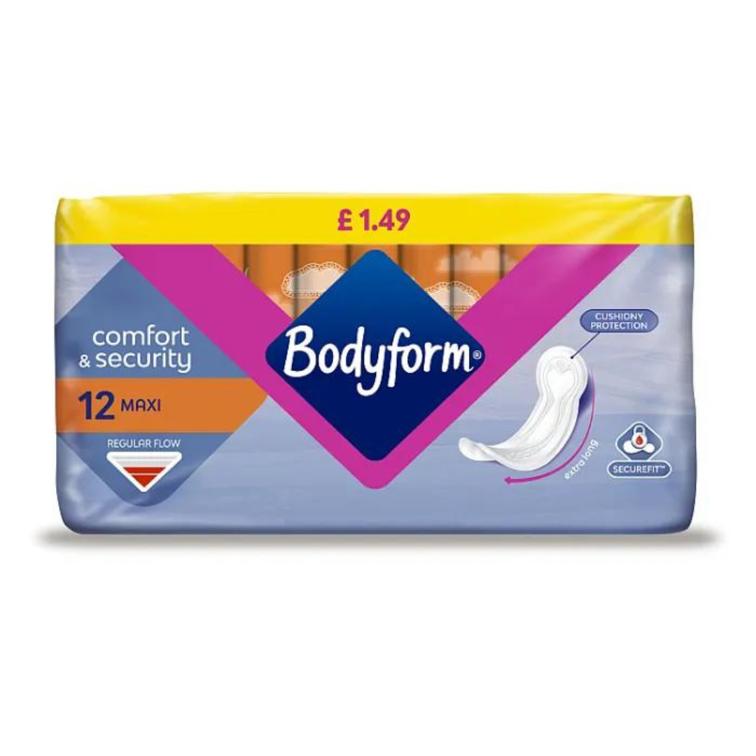 Buy Body Form 12 Maxi Long Towel Pads - Premium Quality Toiletries Online - Product Image Buy Body Form 12 Maxi Long Towel Pads - Premium Quality Toiletries Online - Product Image